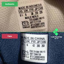 original vs fake tags